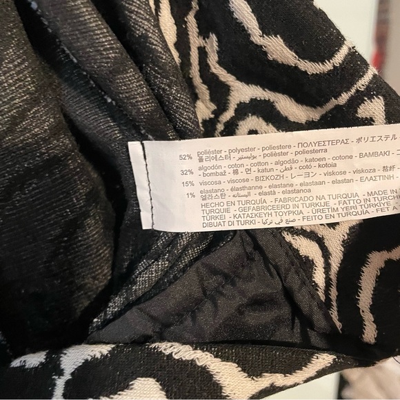 ZARA Straight Leg Jacquard Pants - Picture 11 of 13